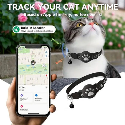  Pet Positioning Collar Waterproof Dog Cat GPS Animal Tracking Movement Alert Anti Lost Tracker Night Reflective Collar