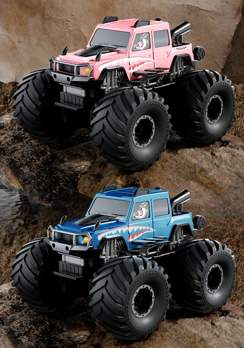 KBDFA Q215 Amphibious RC Car 2.4G 4WD Remote Control Truck Climbing Off Road Waterproof Armored Vehicles Kid Toys Gift