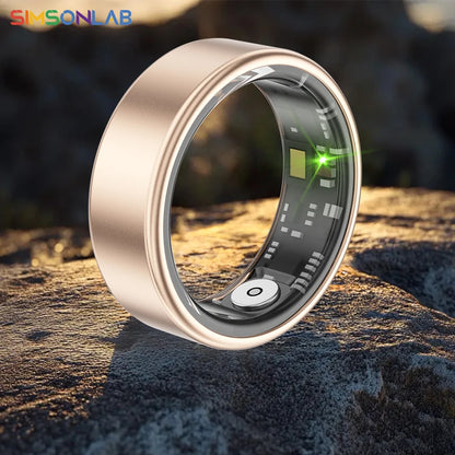 Smart Ring with Long Battery Life Lightweight Design Health Tracking Heart Rate and Blood Oxygen Monitoring Sleep Recording