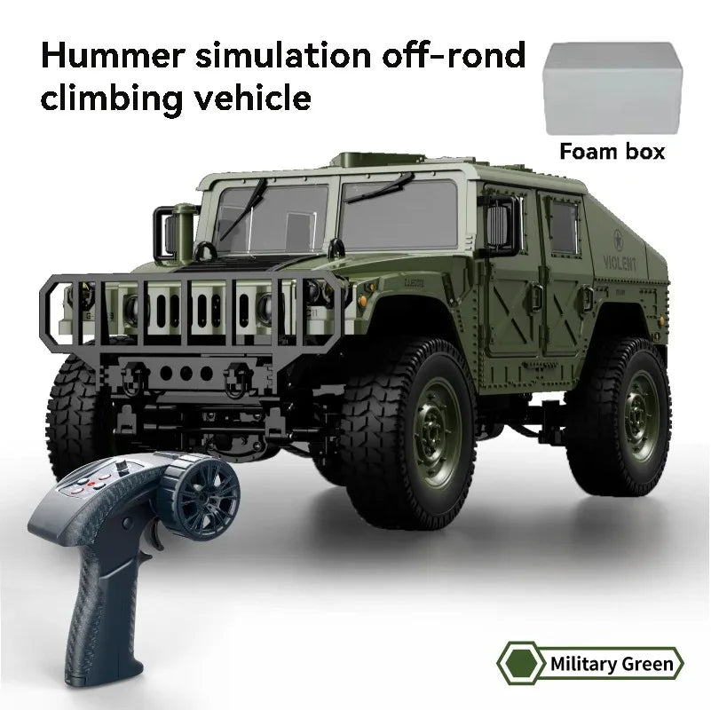 JJRC C8835 RC Car Simulation 4x4 All-terrain 2.4G Remote Control Car Off-road Climbing Electric Truck with LED Light RC Toy Gift