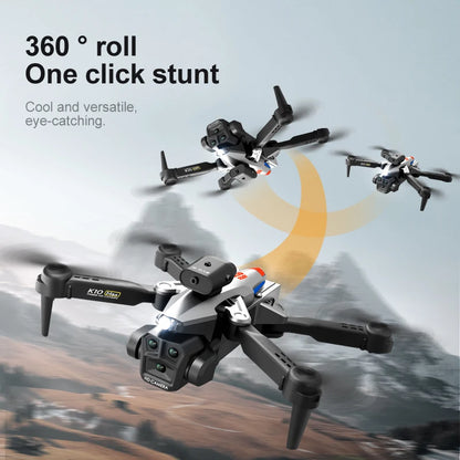K10 MAX Drone Carbon Fibre Professional 8K HD Three Camera Obstacle Avoid Aerial Photography Optical Flow Brushless Quadrotor