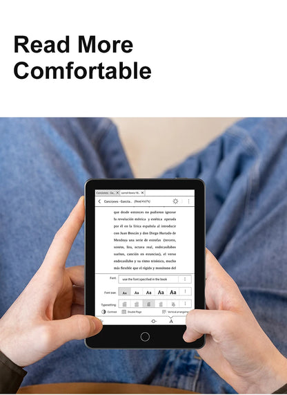 BIGWEI X7Pro 6''Eink Screen Ebook Reader Electronic Epaper Books Notebook E-Ink Display E-book Ereader Tablet Support Kindle APP