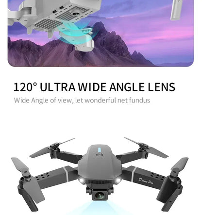Foldable New E88 Pro RC Drone With 4K Professional 1080P Wide Angle Dual HD Camera WIFI FPV Quadcopter Height Hold