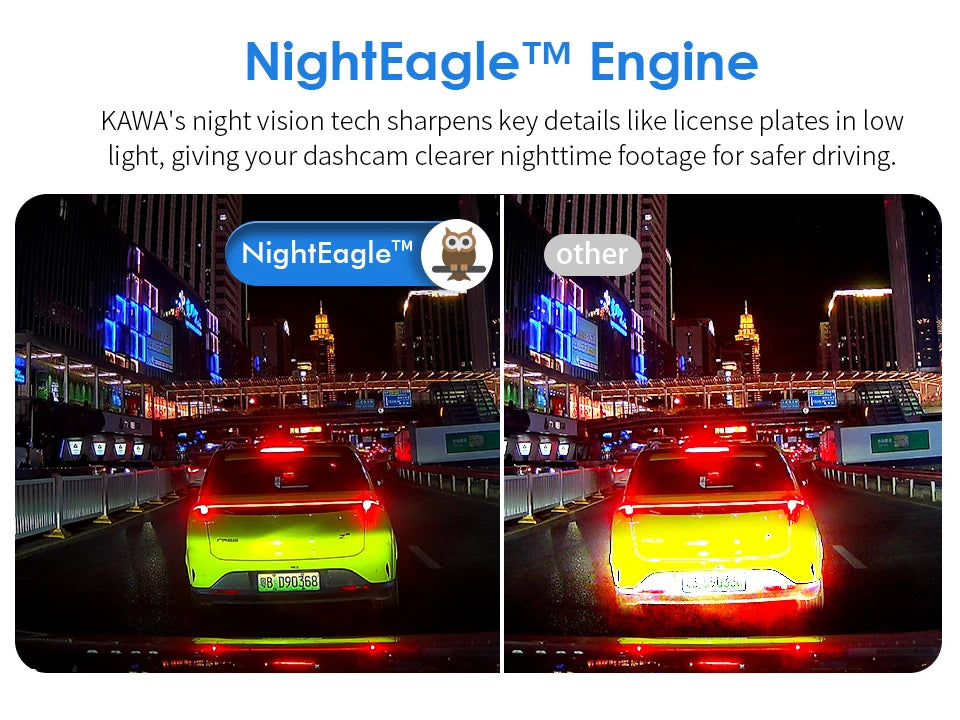 Dash cam KAWA D6 3K Video Recorder Car Dash Camera for AUTO, Car DVR Voice Control,Night Vision Dashcam 2025 New