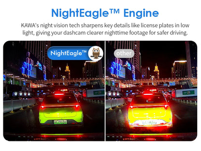 Dash cam KAWA D6 3K Video Recorder Car Dash Camera for AUTO, Car DVR Voice Control,Night Vision Dashcam 2025 New