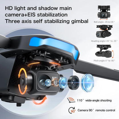 S-X1 GPS Drone Professional 3-Axis Gimbal 5G WIFI 4K Camera RC FPV Drone with Screen 5KM Digital Image Transmission Aerial UAV
