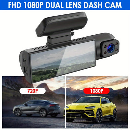 Dash Cam 3.16 Inch Dual Lens Dash Cam, Front Built-in Camera G Sensor HD Night Vision Wide Angle Car Accessories tools