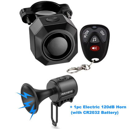 Camluxy Wireless USB Charging Waterproof Bike Alarm Remote Control Vibration Detector Alarm Motorcycle Burglar Alarm