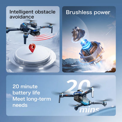 New GT8 Drone 8K Professional HD Camera Aerial FPV Intelligent Avoiding Obstacle Large Screen Remote Control Folding RC Dron Toy
