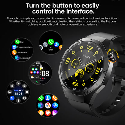 2025 New Smart Watch Men AMOLED Screen GPS Motion trajectory Heart Rate Bluetooth Calls SmartWatch Waterproof
