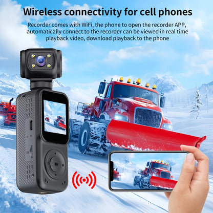 1440P QHD Display 2K Handheld Sports Pocket Camera 270° Rotatable WIFI Control Video Recorder WIFI Control Motion Camera