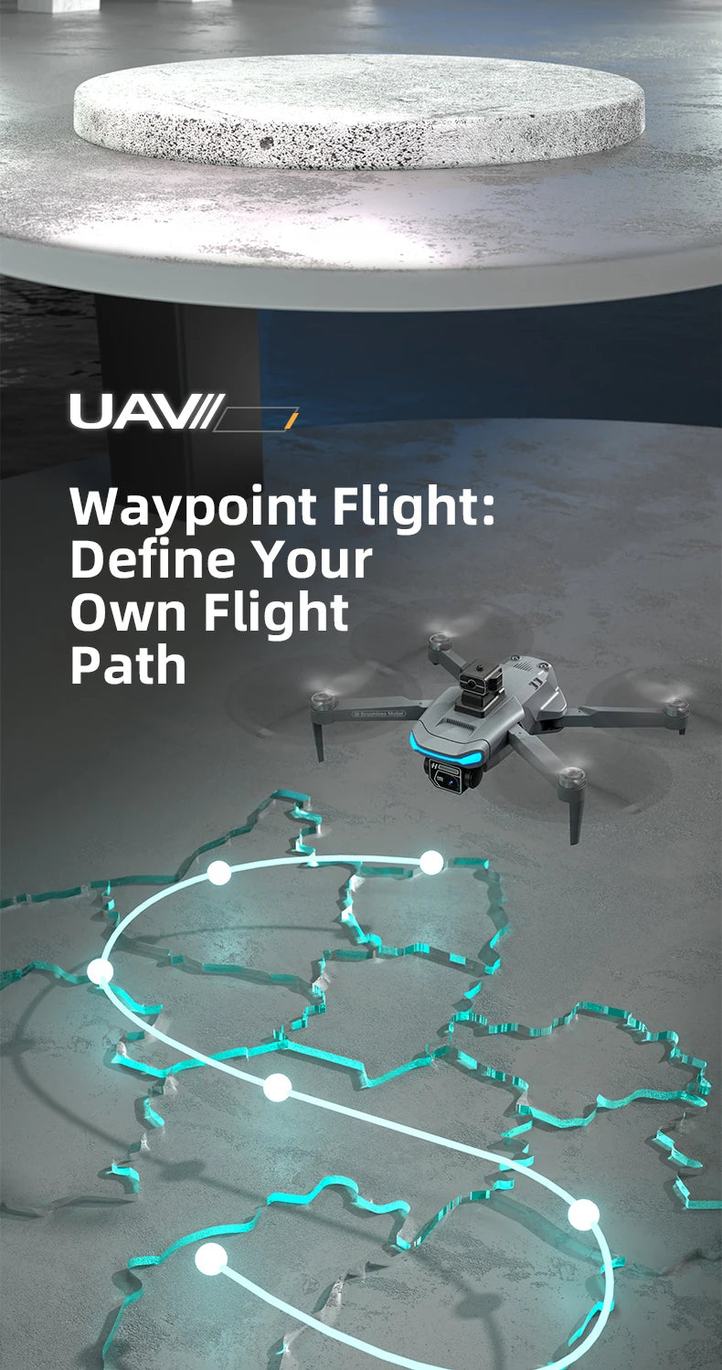 JJRC X28 Pro GPS Drone 4K Professional HD Dual Camera With Screen 5G WIFI 360° Obstacle Avoidance Brushless Rc Quadcopter Drone