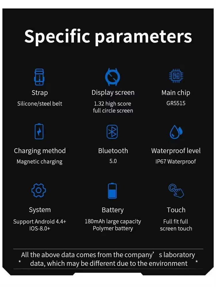 New Men Women Smart Watch For Android ios Phone IP67 Waterproof Sport Bracelet Bluetooth Call Sleep Health Monitoring Smartwatch