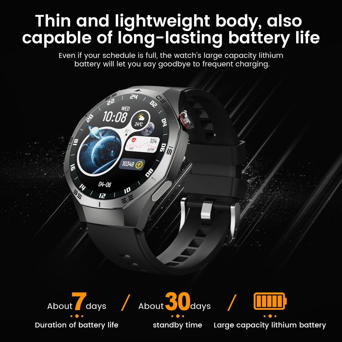2025 New Smart Watch Men AMOLED Screen GPS Motion trajectory Heart Rate Bluetooth Calls SmartWatch Waterproof