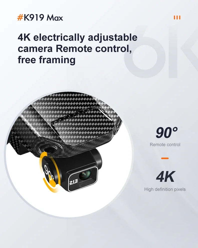 New K918 Drone GPS 8K Professional HD 360° Dual Cameras 5G WIFI Brushless Motors Obstacle Avoidance Foldable Quadcopter