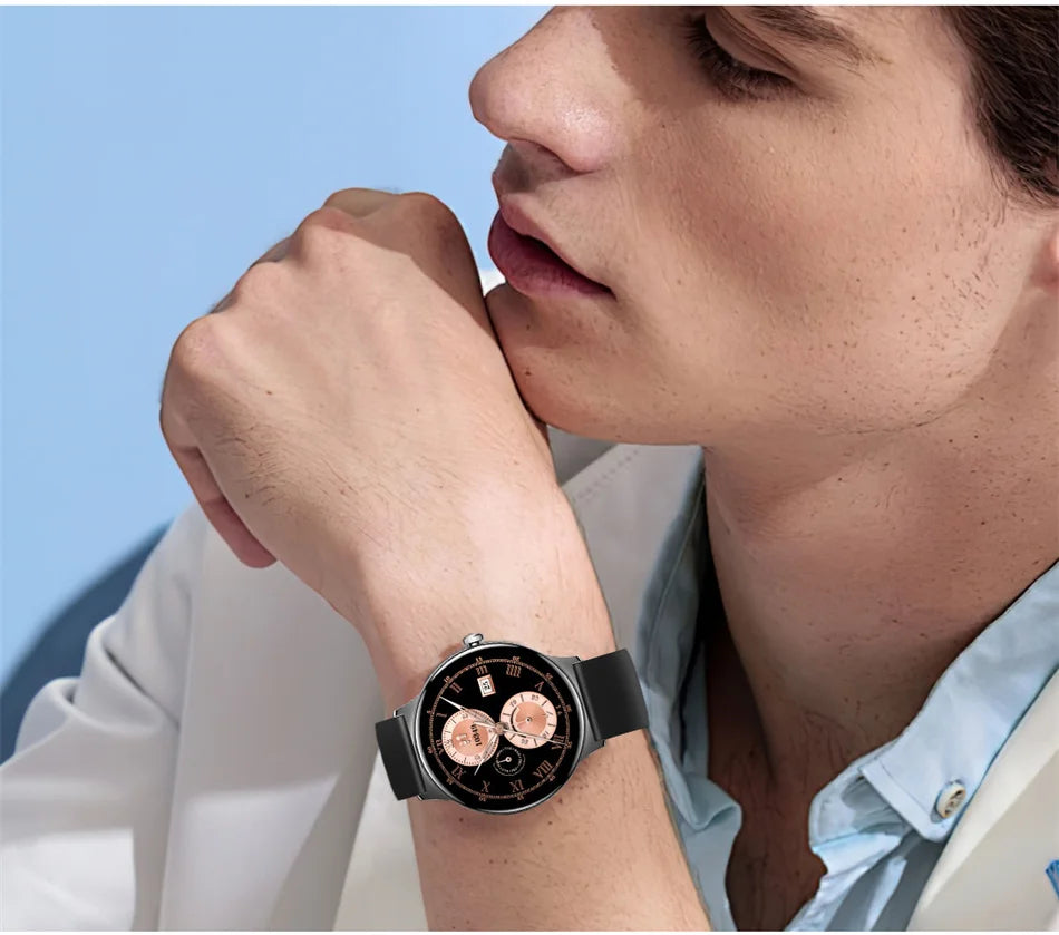 2025 New Ultra Slim AMOLED Smart Watch Women Screen Always Display Time Heart Rate BT Calling High-end Fashion Smartwatch IOS