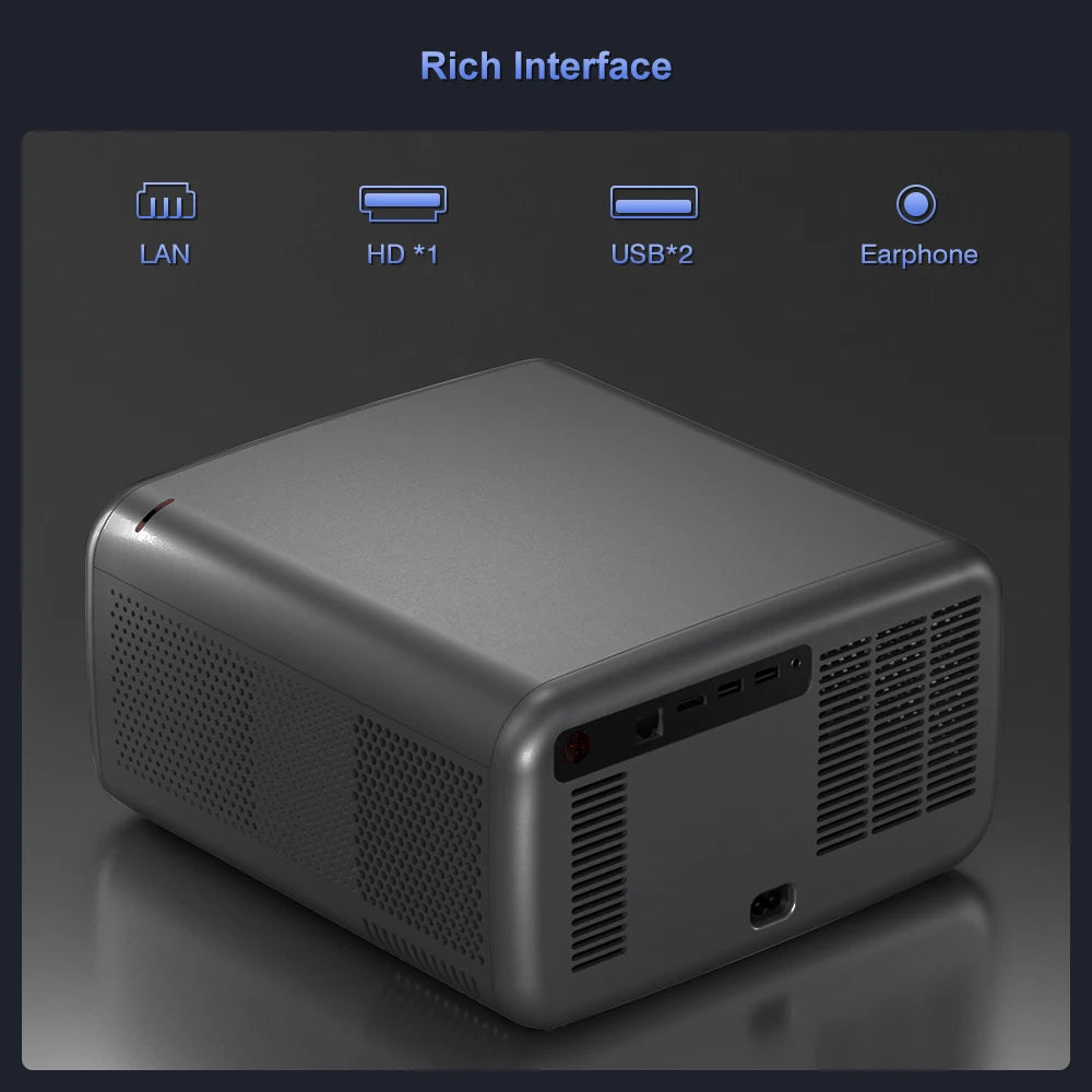 Touyinger Q12W PRO Full HD 1080P Projector 4K 2800 ANSI Android 12 Cinema Beam Projector for Home Education Conference Video