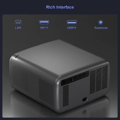 Touyinger Q12W PRO Full HD 1080P Projector 4K 2800 ANSI Android 12 Cinema Beam Projector for Home Education Conference Video