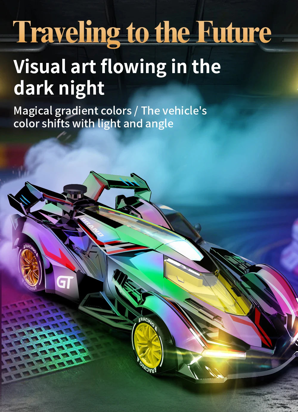 Rc Car 4Ch High-Speed Remote Control Drift Racing Car Electric Sportscar Toy Vehicle Model Toys for Boys Kids Birthday Gift