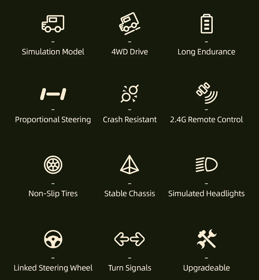 JJRC C8815 RC Car 1/10 WILLYS 1941 4WD RTR RC Crawler 2.4G Remote Control Car Off-road Climbing Military RC Truck Toys Gift