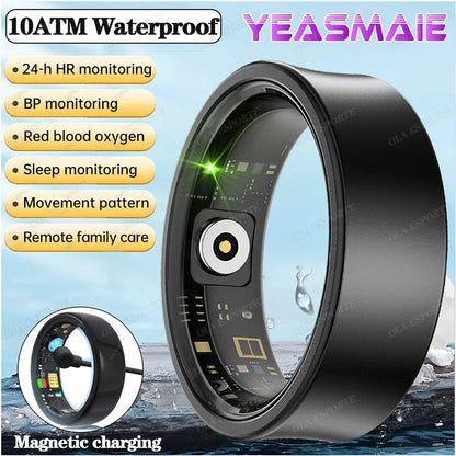 Smart Ring For Women 5ATM&IP68 Waterproof Rings Man Health Monitoring Heart Rate Sleep Monitor Sport Tracker Smartring 2025 New