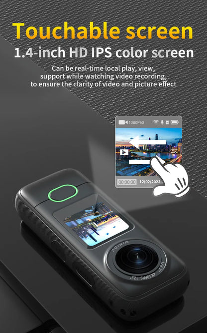 4K Action Camera HD Touch Screen Outdoor Anti Shake Sports DV Handheld Video Recorder Vlog Action Cam Pocket Body Camera