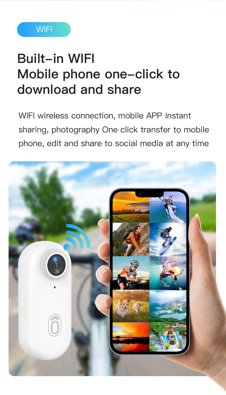 4K Bodycam Action Bike Camera Integrated Helmet Handlebar Motorcycle Road Sport Cam Battery Body Mini Full Hd Sports Action Wifi