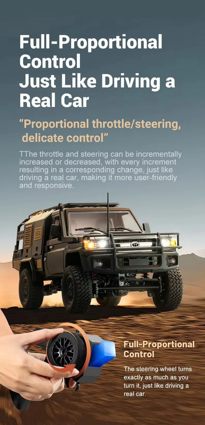 MN MODEL 1/12 4WD Remote Control Diving Off-road Car Climbing Truck All Terrain Vehicle Rock Crawler Wading Pickup Toy for Adult