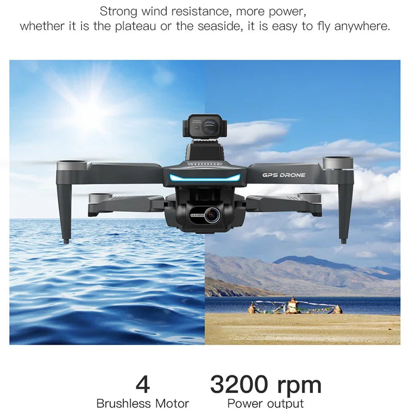 Drone GPS 8K L200 PRO MAX Professional 2-Axis PTZ HD Dual Camera 5G WIFI FPV 360° Laser Obstacle Avoidance Brushless Motor Dron