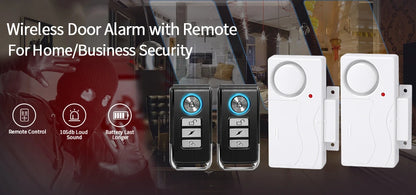 Camaroca Door Window Entry Security Wireless Remote Control Burglar Alarm Magnetic Sensor Alert System Security Protection