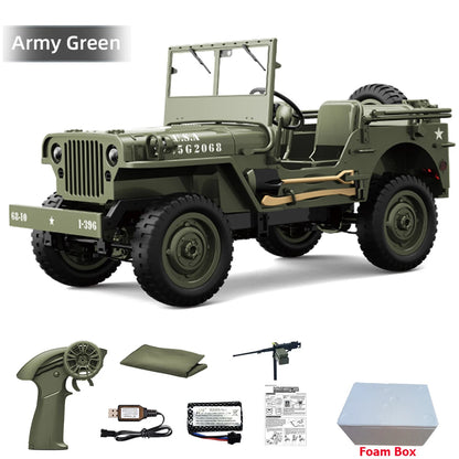 JJRC C8815 RC Car 1/10 WILLYS 1941 4WD RTR RC Crawler 2.4G Remote Control Car Off-road Climbing Military RC Truck Toys Gift