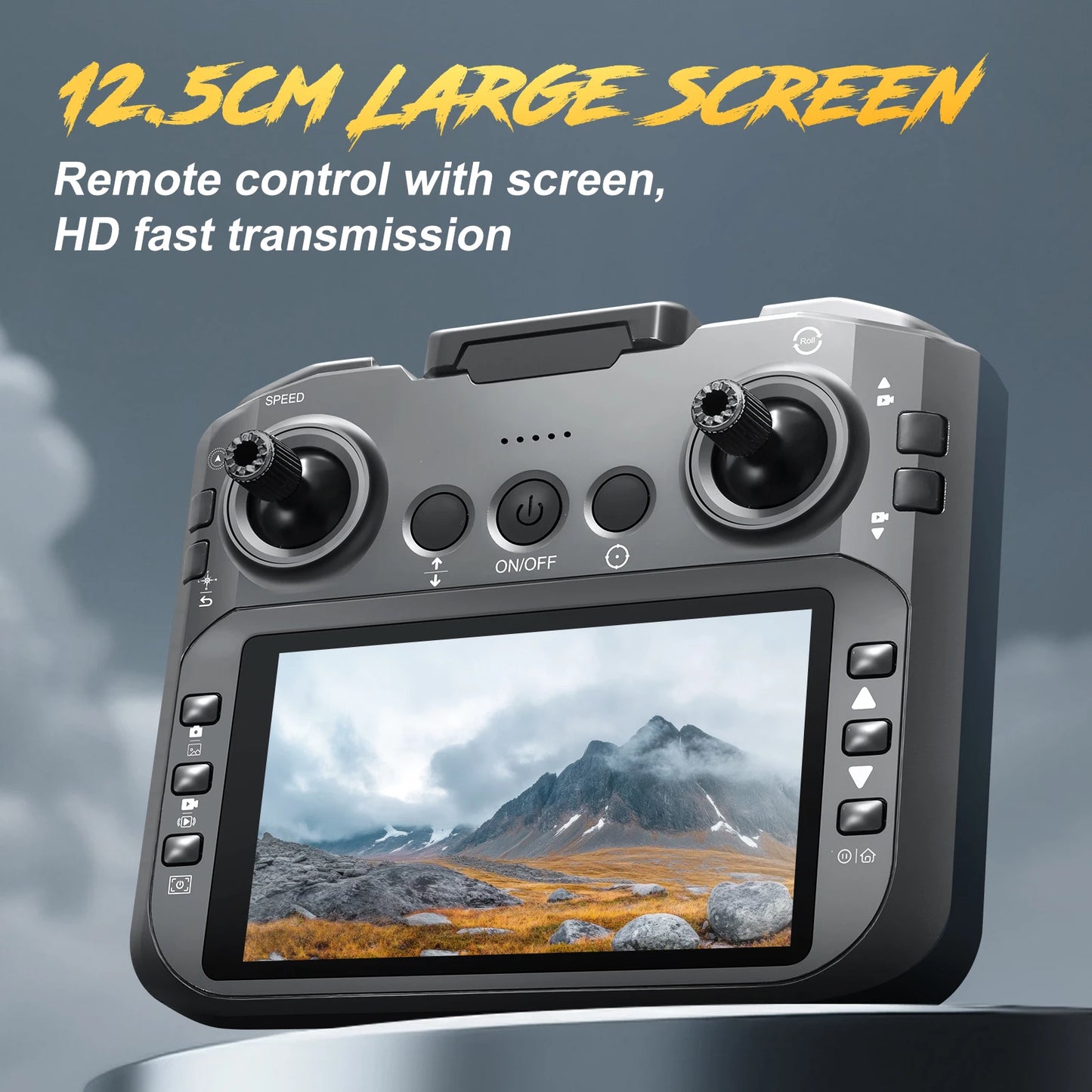 E88GT 4.3-inch Large Screen Drone Brushless Dual Camera Aerial Photography 8K HD Optical Flow Remote Control Aircraft Boy Gift