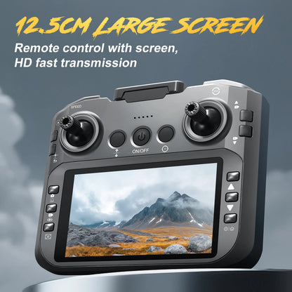 E88GT 4.3-inch Large Screen Drone Brushless Dual Camera Aerial Photography 8K HD Optical Flow Remote Control Aircraft Boy Gift