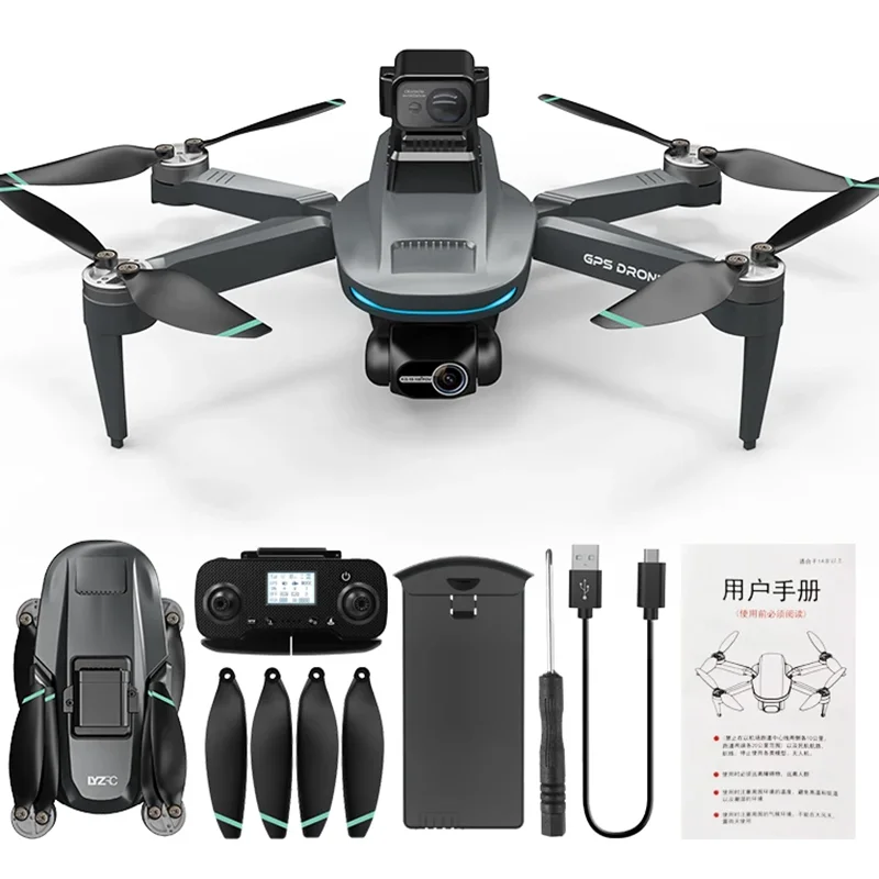 8K Professional Drone Dual Camera Obstacle Avoidance Flyer 2 Axis Gimbal Brushless Helicopter GPS RC Toys New L200 PRO MAX