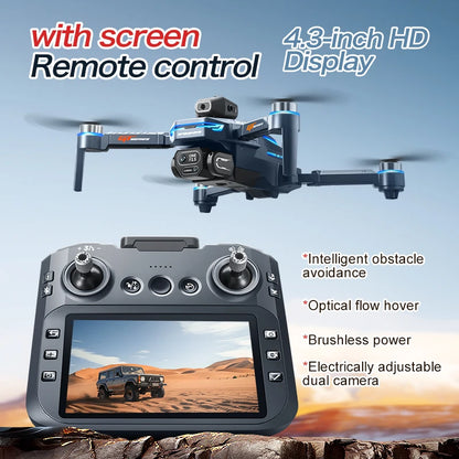 GT8 Drone 8K HD Dual Cameras FPV 5G WiFi GPS Brushless Motor Intelligen Obstacle Avoidance Foldable Quadcopter Toy Gift RC 3000M