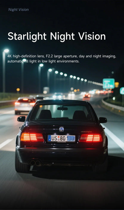 11.26 inch IPS Touch Screen Multimedia Video Player Portable 4K Car DVR Wireless CarPlay Android Auto Dual Lens Driving Recorder