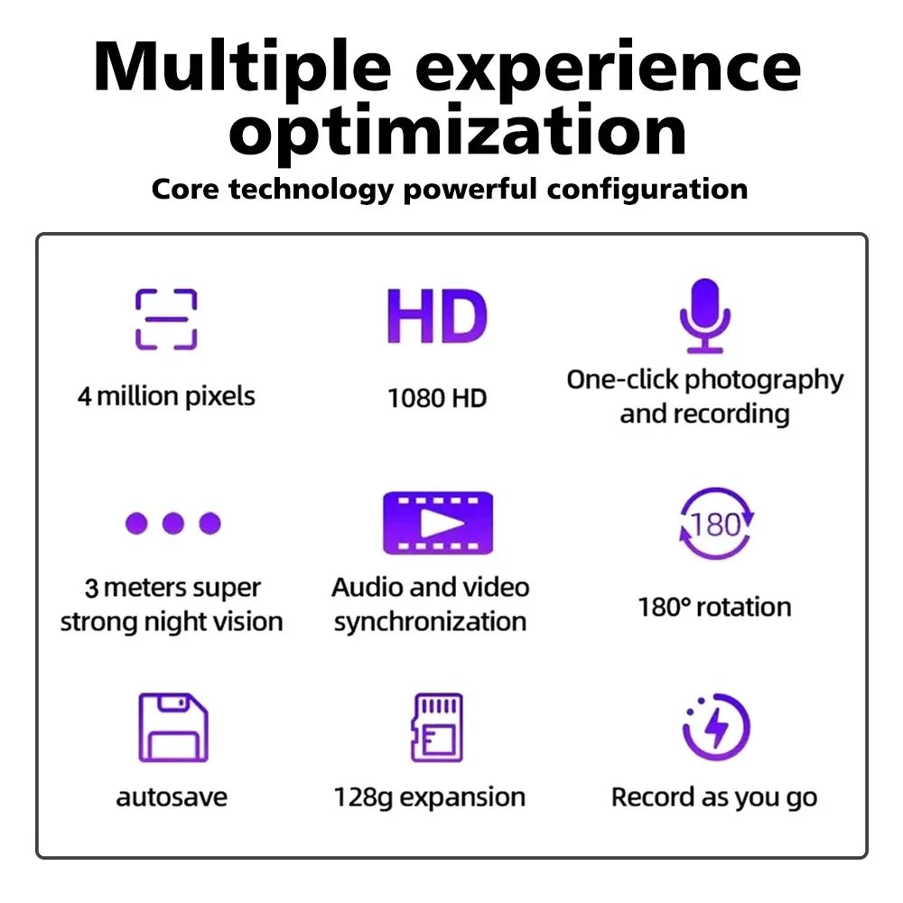 2K Full HD Sport& Action Video Cameras for Body Mounted Camera Night Vision Digital Video Recorder 1.3inch Bodycam Police Camera