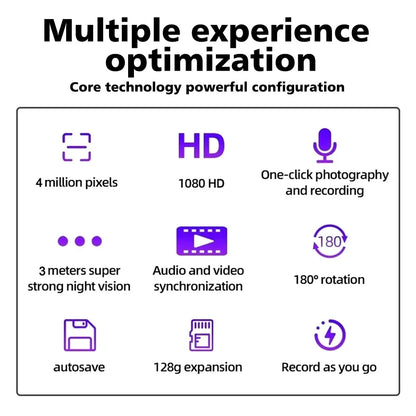 2K Full HD Sport& Action Video Cameras for Body Mounted Camera Night Vision Digital Video Recorder 1.3inch Bodycam Police Camera