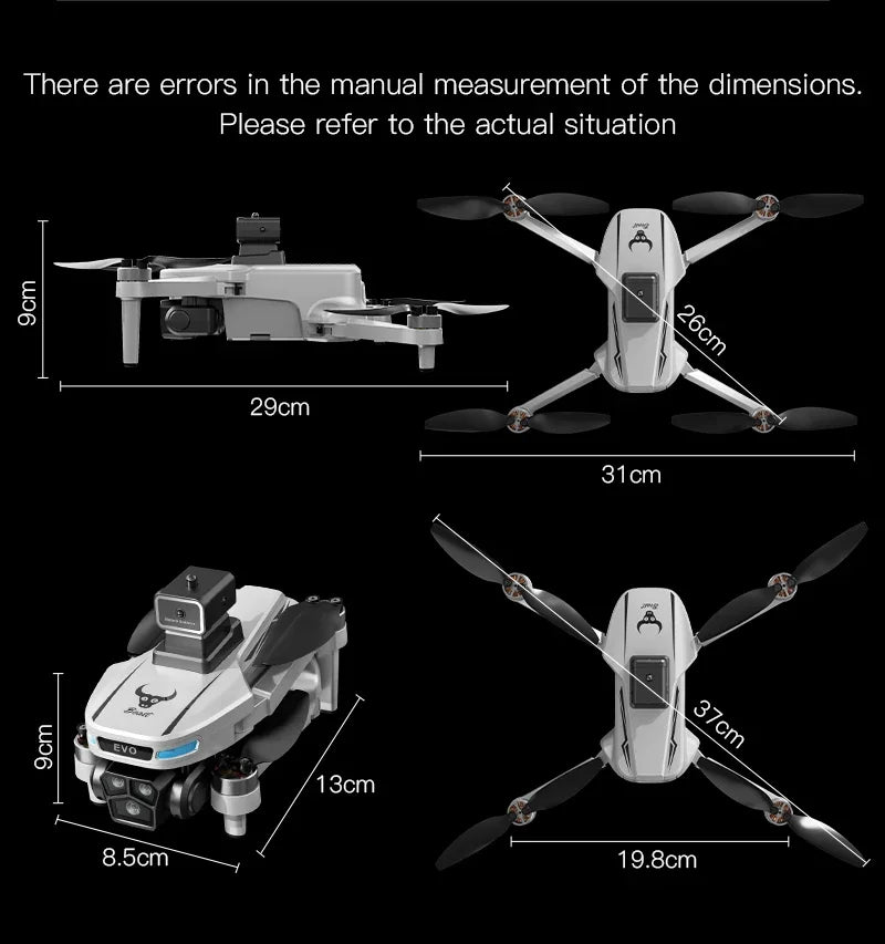 Drone 8K Professional GPS HD Camera Drones 5G WIFI FPV Video 4k UAV 5.9 inch large screen remote control RC Dron SG109 PRO MAX