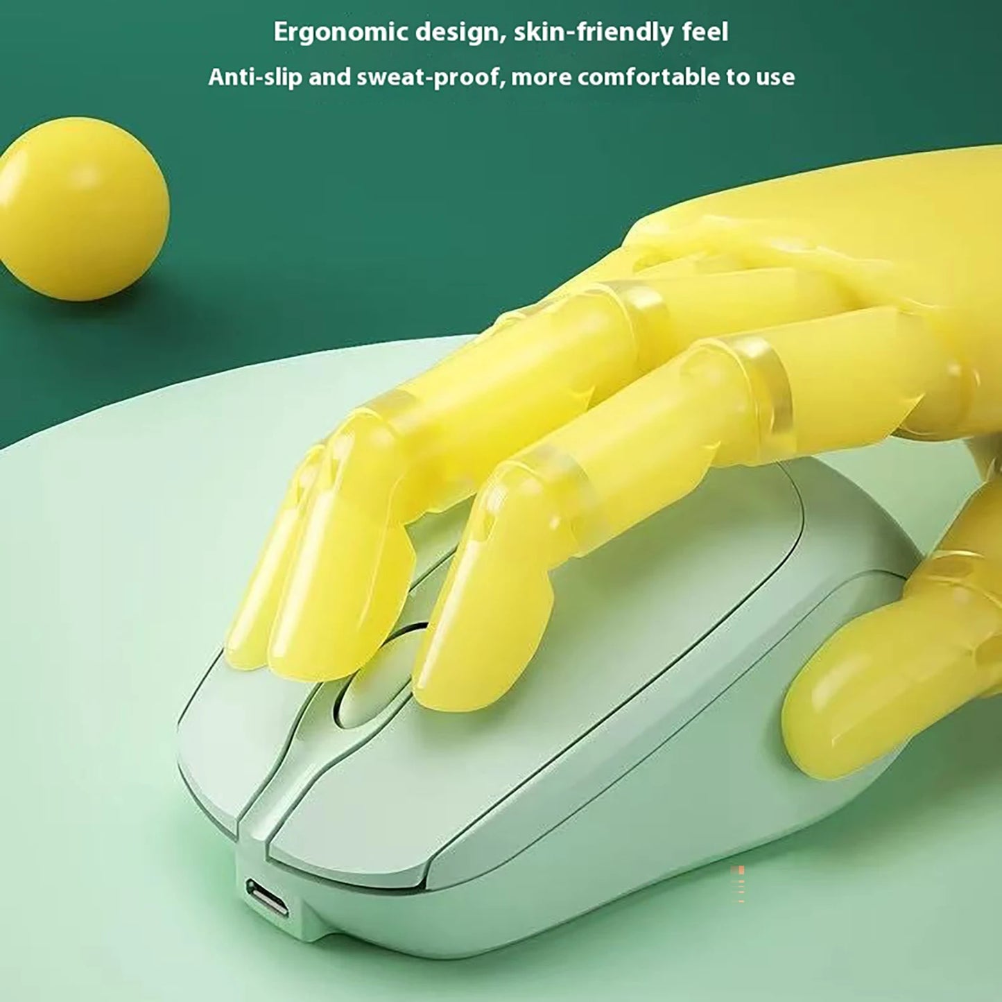 Wireless Mouse, Rechargeable, Computer Game Office Mouse, Dual-Mode Ergonomic Mouse, Portable Multi Color Mouse, Suitable for Pc