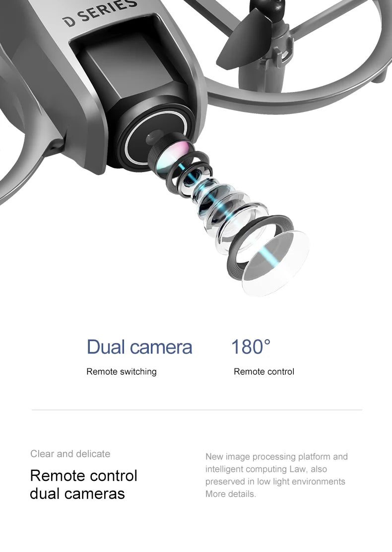 For Xiaomi D16 Mini Drone 8K HD Dual Camera Profesional 180° Electric Adjustable GPS Positioning Obstacle avoidance Bushless UA