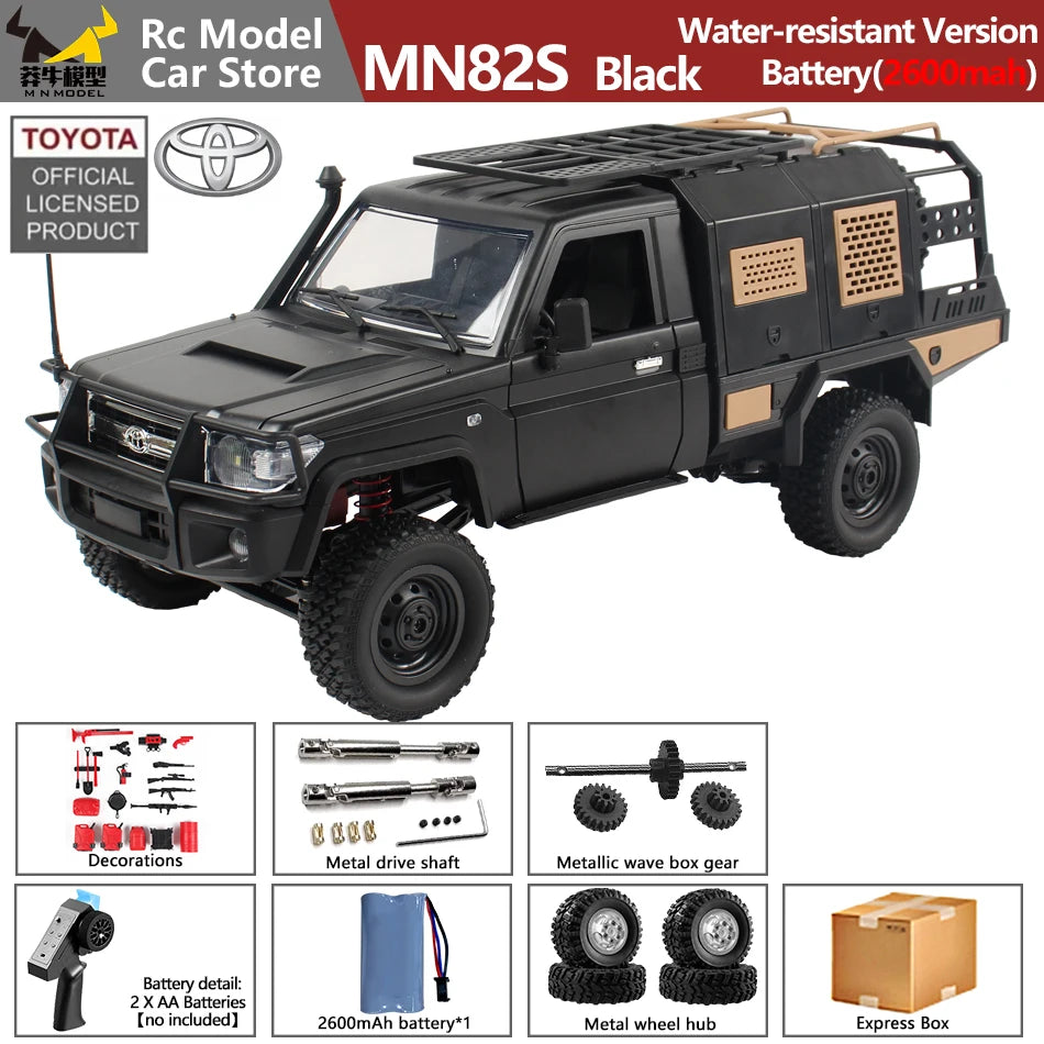 MN MODEL 1/12 4WD Remote Control Diving Off-road Car Climbing Truck All Terrain Vehicle Rock Crawler Wading Pickup Toy for Adult