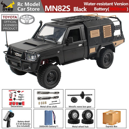 MN MODEL 1/12 4WD Remote Control Diving Off-road Car Climbing Truck All Terrain Vehicle Rock Crawler Wading Pickup Toy for Adult