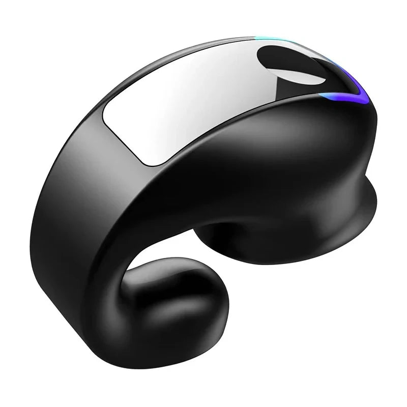 Ear-Clip Wireless Headsets TWS Bass Music Earring Bluetooth 5.3 Earphones Single Sport Headphone With Mic Touch Business Earbud