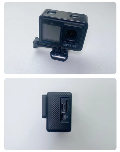 CERASTES Action Camera 5K 4K 60FPS WiFi Anti-shake Dual Screen 170° Wide Angle 30m Waterproof Sport Camera with Remote Control