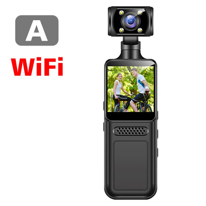 4K HD Action Camera 180 Rotatable Vlog WiFi Mini Sports Wearable Camera Infrared Night Vision Sports DV Bicycle Driver