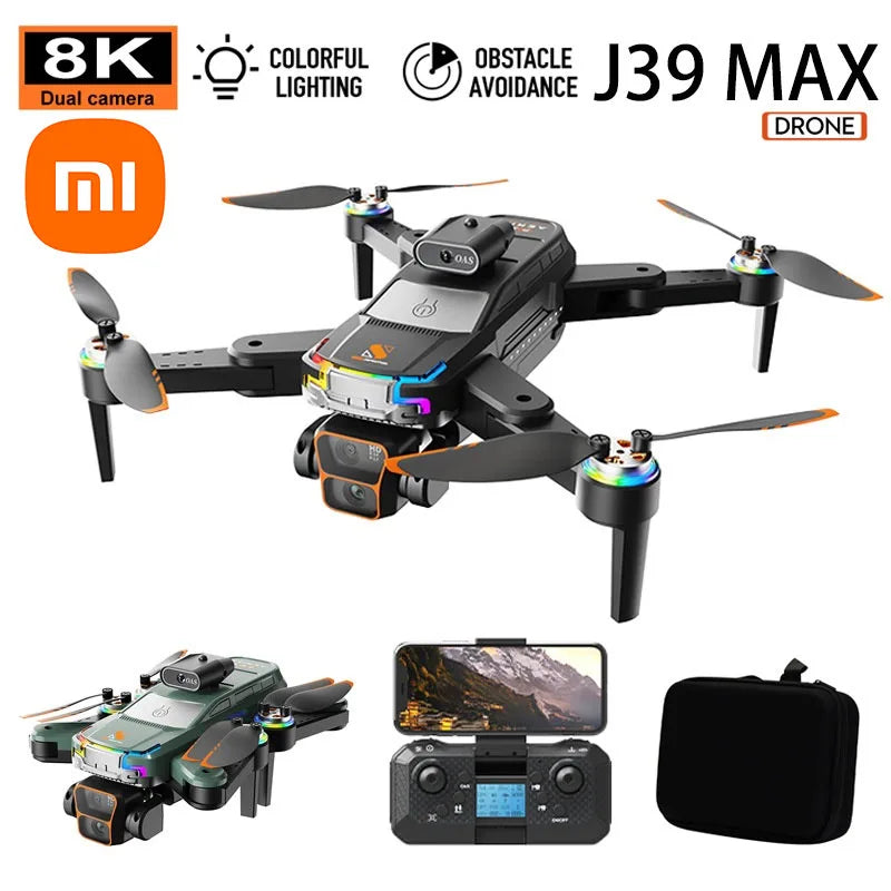 Xiaomi Mijia JS39 Drone 8K HD with Obstacle Avoidance&Optical Flow,Brushless Motor Foldable RC Quadcopter for Aerial Photography