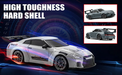 RC Cars 1:24 Remote Control Car 20KM/H 4WD High Speed RC Drift Car with LED Lights Extra Drifting Tires Vehicles for Adults Kids