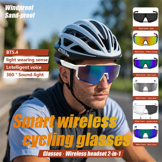 2025 Smart Glasses Cycling Sunglasses For Men Cycl Glasses Mountain Bicycle Goggles Women Outdoor Sports Running UV400 Eyewear