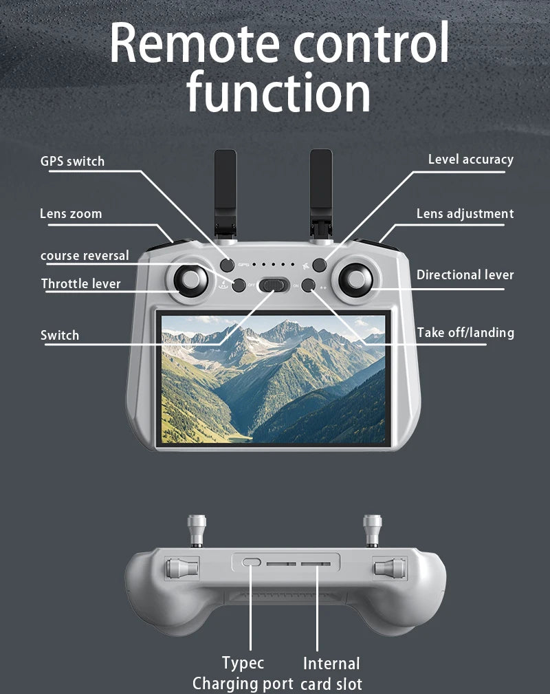 AE3 PRO Max NEW LCD SC GPS Drone 8K Dual Camera 5G Wifi FPV 3-Axis Gimbal Professional Obstacle Avoidance Quadcopter RC Dron Toy